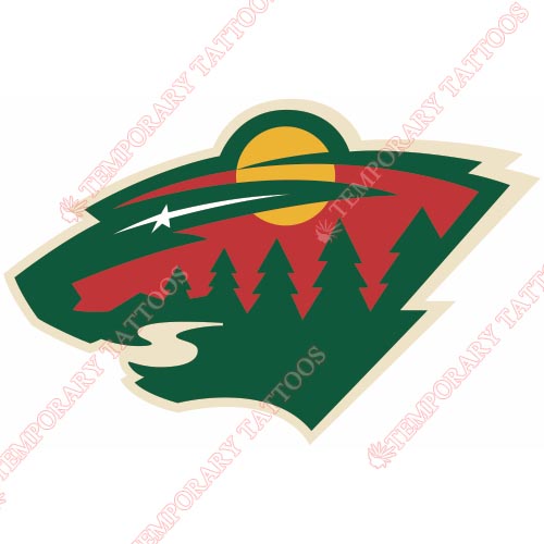 Minnesota Wild Customize Temporary Tattoos Stickers NO.193